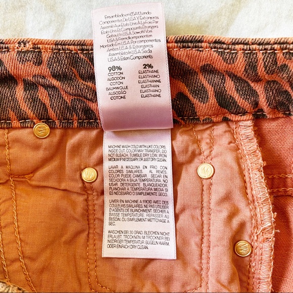 MOTHER High Waisted Looker Jean Ankle Fray Animal Attraction Leopard 27 NEW NWT - Picture 11 of 15